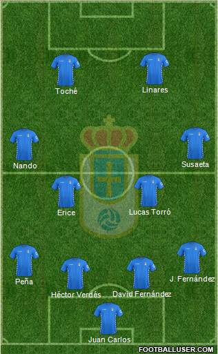 Real Oviedo S.A.D. Formation 2016