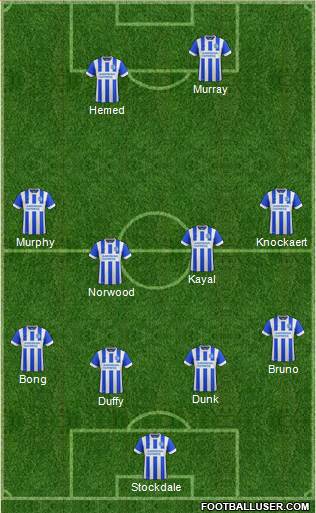 Brighton and Hove Albion Formation 2016