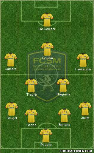 FC Sochaux-Montbéliard Formation 2016