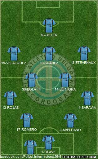 Belgrano de Córdoba Formation 2016