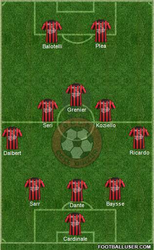 OGC Nice Côte d'Azur Formation 2016