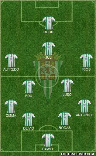 Córdoba C.F., S.A.D. Formation 2016