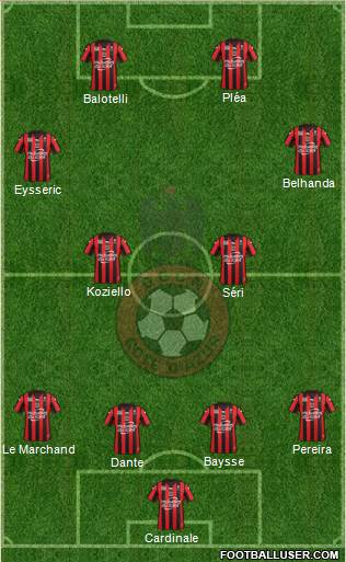 OGC Nice Côte d'Azur Formation 2016