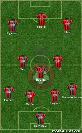 OGC Nice Côte d'Azur Formation 2016