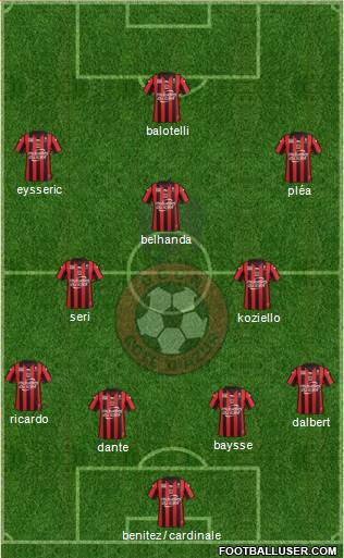 OGC Nice Côte d'Azur Formation 2016