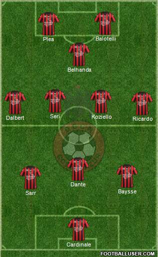 OGC Nice Côte d'Azur Formation 2016