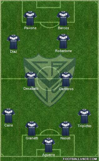 Vélez Sarsfield Formation 2016