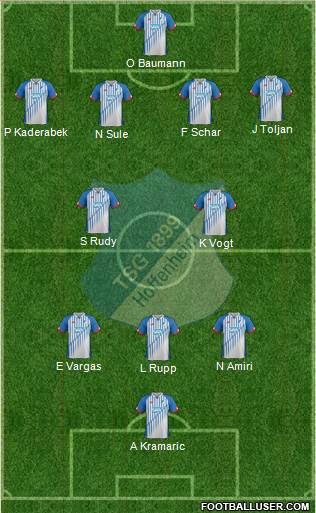 TSG 1899 Hoffenheim Formation 2016