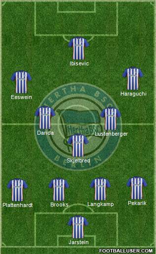 Hertha BSC Berlin Formation 2016