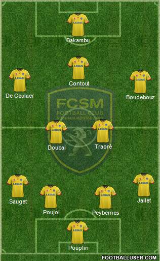 FC Sochaux-Montbéliard Formation 2016