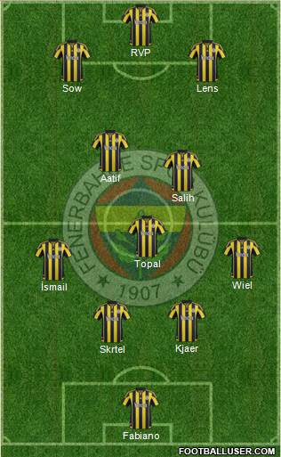 Fenerbahçe SK Formation 2016
