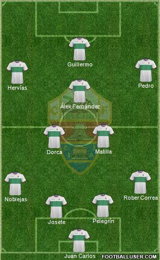 Elche C.F., S.A.D. Formation 2016