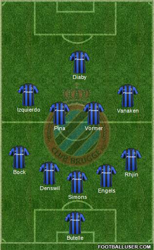 Club Brugge KV Formation 2016