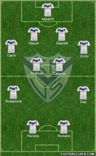 Vélez Sarsfield Formation 2016