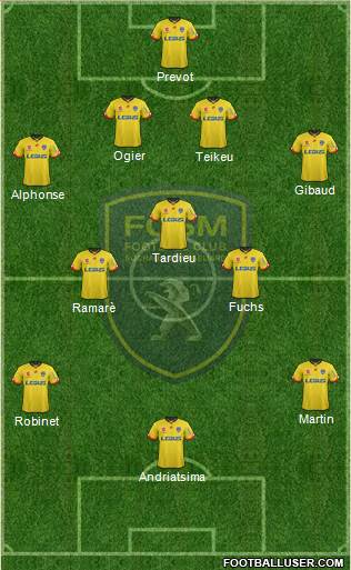 FC Sochaux-Montbéliard Formation 2016