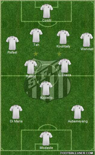 Santos FC Formation 2016