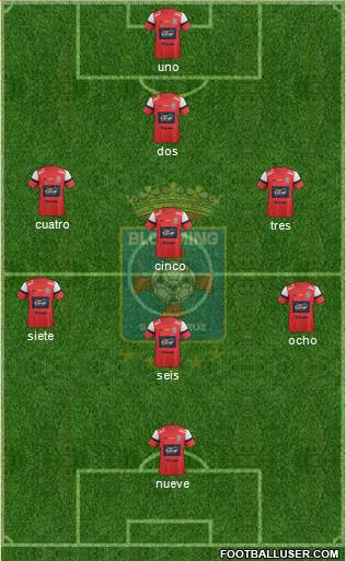 Blooming FC Formation 2016