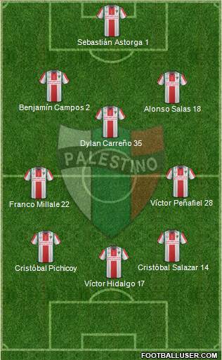 CD Palestino S.A.D.P. Formation 2016