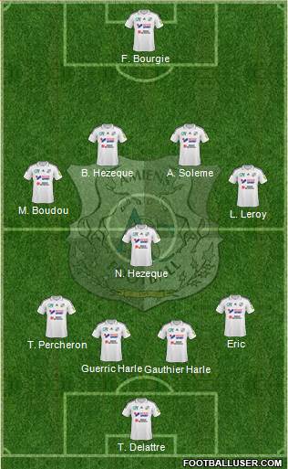 Amiens Sporting Club Football Formation 2016