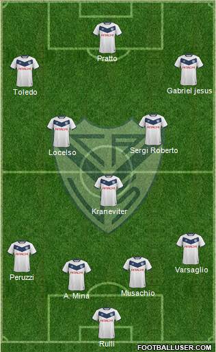 Vélez Sarsfield Formation 2016