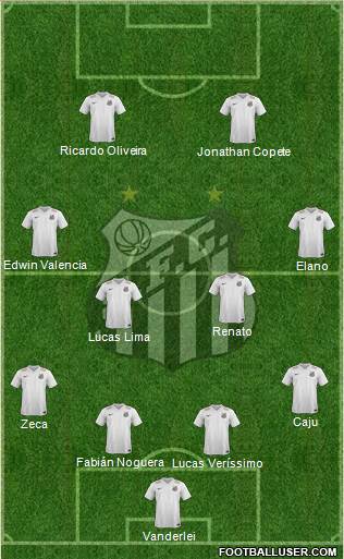 Santos FC Formation 2016