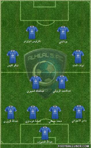 Al-Hilal (KSA) Formation 2016