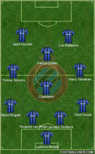 Club Brugge KV Formation 2016