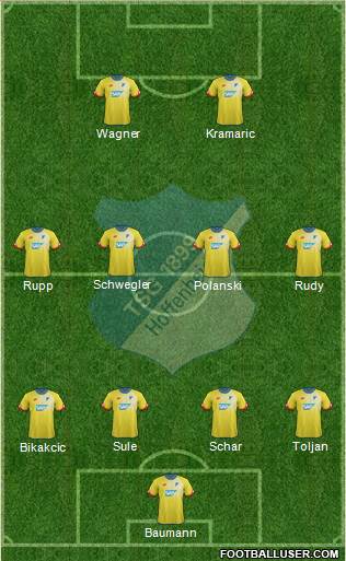 TSG 1899 Hoffenheim Formation 2016