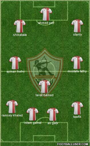 Zamalek Sporting Club Formation 2016