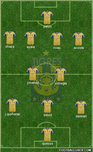 Club Universitario de Nuevo León Formation 2016