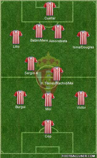 Real Sporting S.A.D. Formation 2016