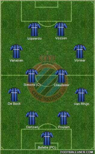 Club Brugge KV Formation 2016