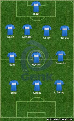 K Racing Club Genk Formation 2016