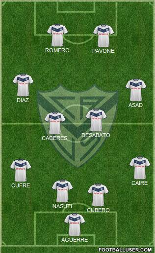 Vélez Sarsfield Formation 2016