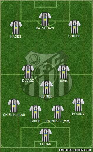 Santos FC (AP) Formation 2016