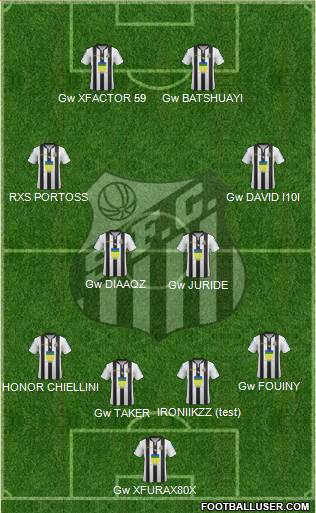 Santos FC (AP) Formation 2016