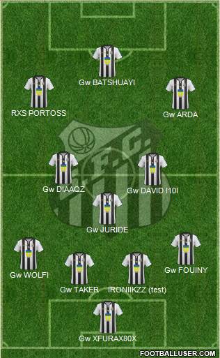 Santos FC (AP) Formation 2016