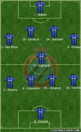 Club Brugge KV Formation 2016