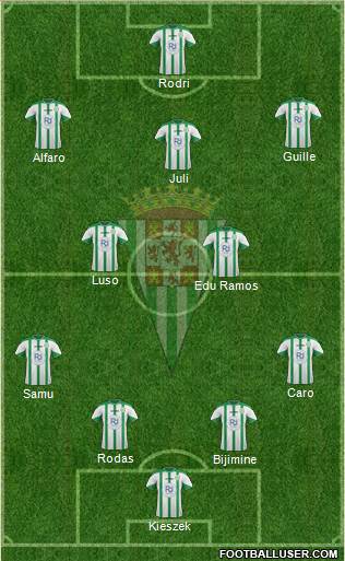 Córdoba C.F., S.A.D. Formation 2016