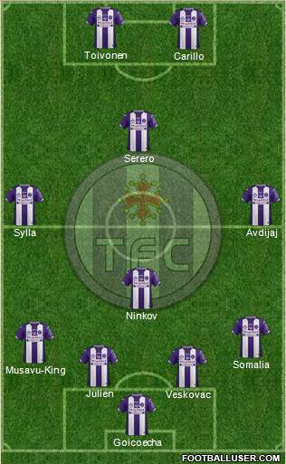 Toulouse Football Club Formation 2016