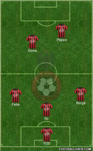 OGC Nice Côte d'Azur Formation 2016