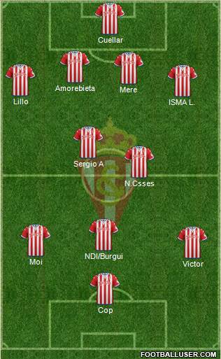 Real Sporting S.A.D. Formation 2016