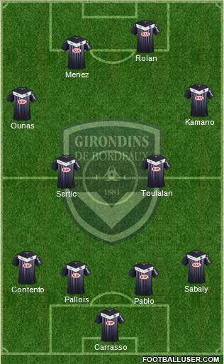 FC Girondins de Bordeaux Formation 2016