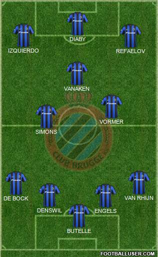 Club Brugge KV Formation 2016