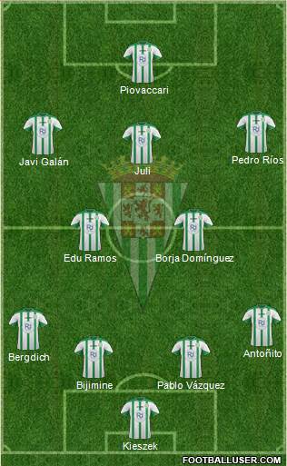 Córdoba C.F., S.A.D. Formation 2016