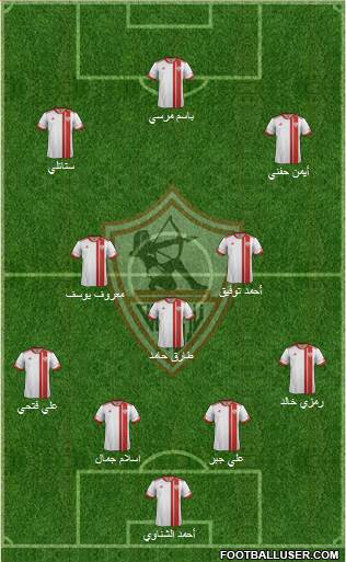 Zamalek Sporting Club Formation 2016