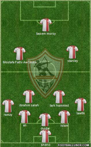 Zamalek Sporting Club Formation 2016