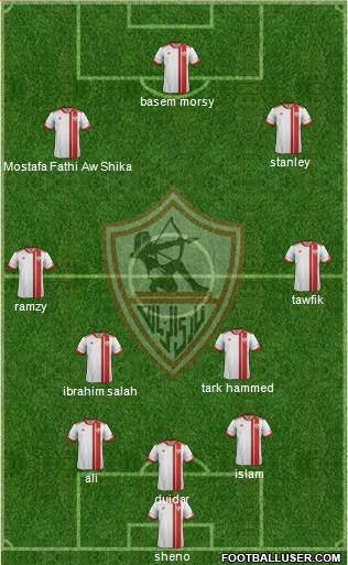 Zamalek Sporting Club Formation 2016