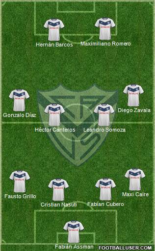 Vélez Sarsfield Formation 2016