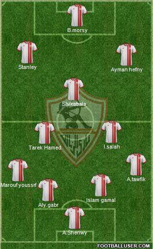 Zamalek Sporting Club Formation 2016